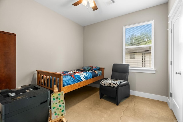 1 Park St Unit A & B, Mayflower, AR 72106 - bedroom with baseboards and a ceiling fan
