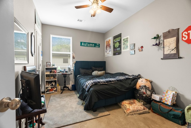 1 Park St Unit A & B, Mayflower, AR 72106 - bedroom featuring carpet and a ceiling fan