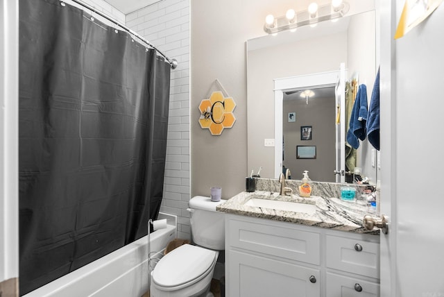 1 Park St Unit A & B, Mayflower, AR 72106 - full bath with vanity, toilet, and shower / bath combo with shower curtain