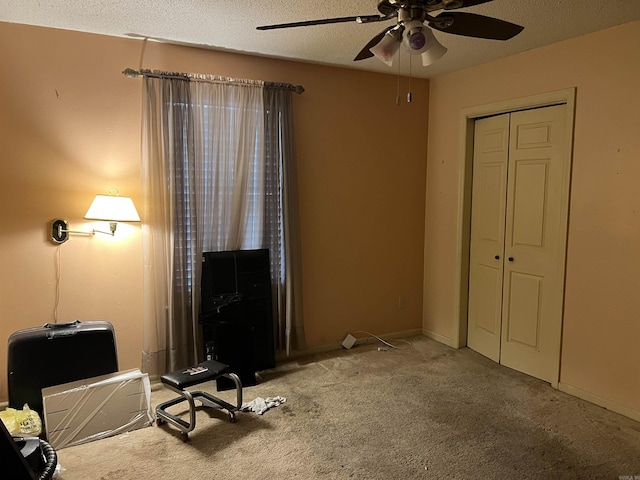 17003 Quail Run Dr, Little Rock, AR 72210 - carpeted bedroom featuring a closet, a ceiling fan, and baseboards