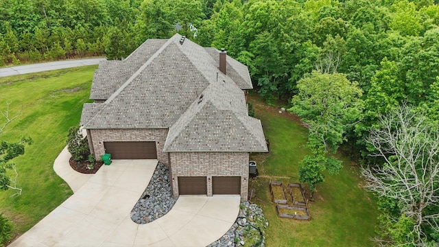 1045 Boulder Dr, Little Rock, AR 72210 - aerial view of property and surrounding area with a forest
