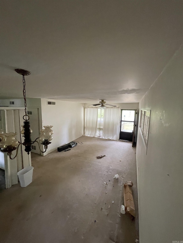 16 Southmont Dr, Little Rock, AR 72209 - unfurnished living room with ceiling fan