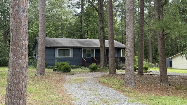 9925 Dublin Dr, Shannon Hills, AR 72103 - single story home featuring covered porch, driveway, and roof with shingles
