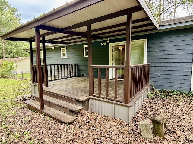 9925 Dublin Dr, Shannon Hills, AR 72103 - view of wooden terrace