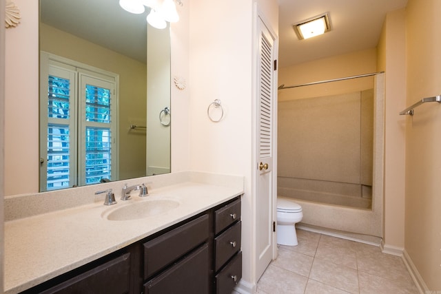 99 Kingsbridge Way, Little Rock, AR 72212 - full bathroom with vanity, toilet, shower / tub combination, tile patterned flooring, and baseboards