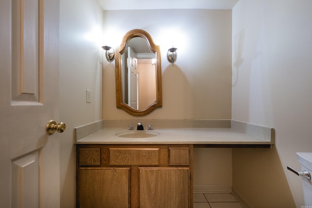 99 Kingsbridge Way, Little Rock, AR 72212 - half bath featuring vanity, tile patterned floors, and toilet