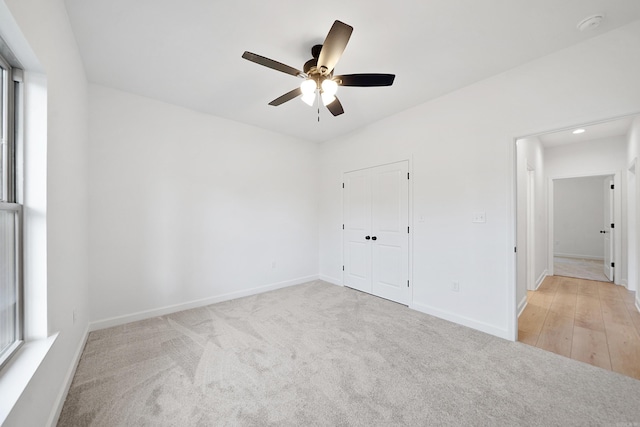 284 Shiloh, Beebe, AR 72102 - unfurnished bedroom featuring carpet floors, baseboards, recessed lighting, and ceiling fan