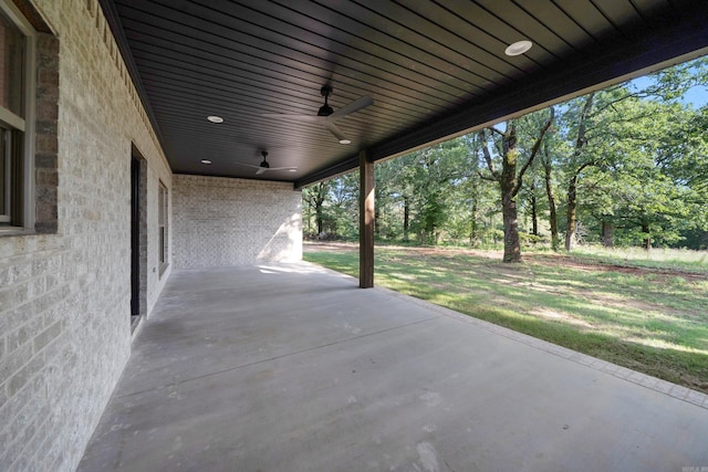 284 Shiloh, Beebe, AR 72102 - view of patio featuring ceiling fan