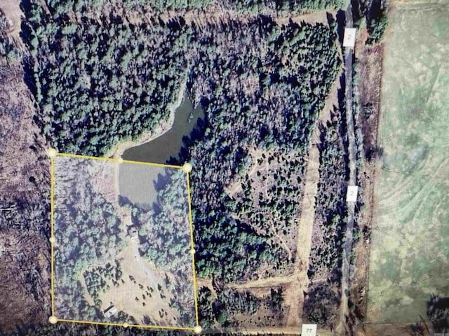 2441 Miller County 77, Doddridge, AR 71834 - map / location featuring property boundaries highlighted