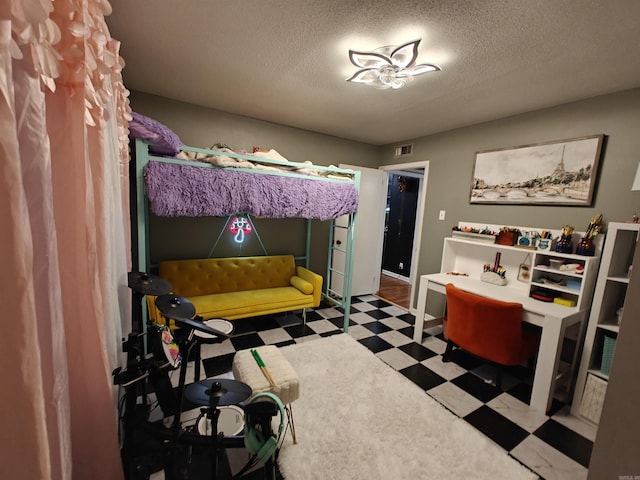 12 Wickford Ln, Little Rock, AR 72212 - bedroom featuring tile patterned floors and a textured ceiling