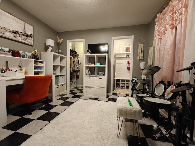 12 Wickford Ln, Little Rock, AR 72212 - office space featuring tile patterned floors and a textured ceiling