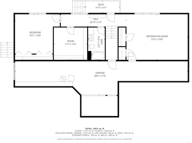 21 Diamante Blvd, Hot Springs Village, AR 71909 - floor plan / room layout