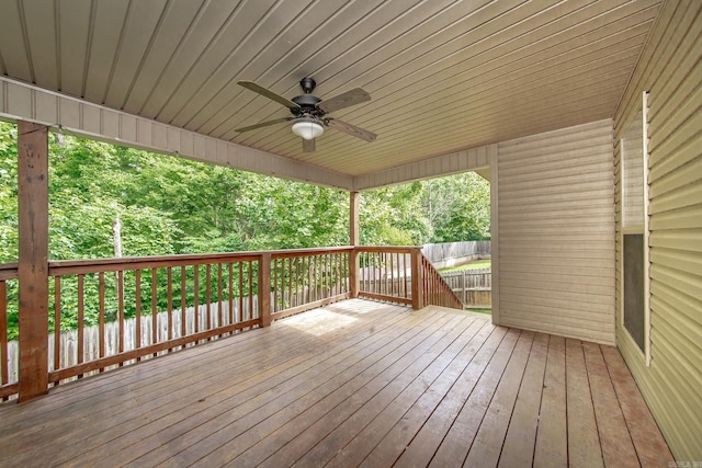 3305 Garden Club Dr, Bryant, AR 72022 - deck with ceiling fan