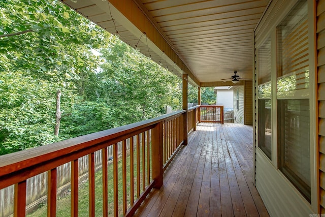 3305 Garden Club Dr, Bryant, AR 72022 - deck with ceiling fan