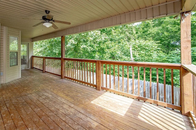3305 Garden Club Dr, Bryant, AR 72022 - deck featuring ceiling fan