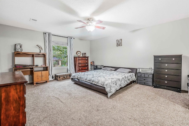 7713 Flintrock Rd, North Little Rock, AR 72116 - bedroom with carpet and a ceiling fan