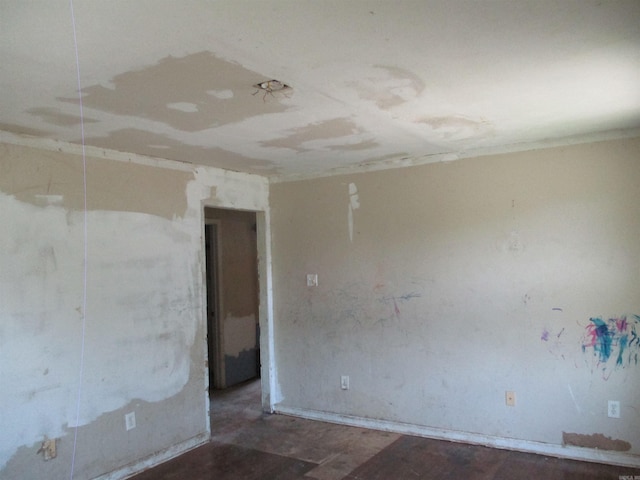 1001 Park St, North Little Rock, AR 72114 - empty room featuring wood finished floors and baseboards