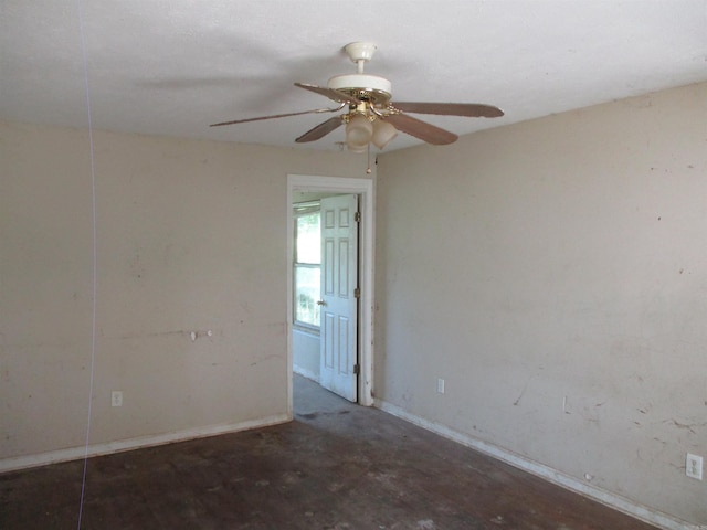 1001 Park St, North Little Rock, AR 72114 - unfurnished room with ceiling fan and baseboards