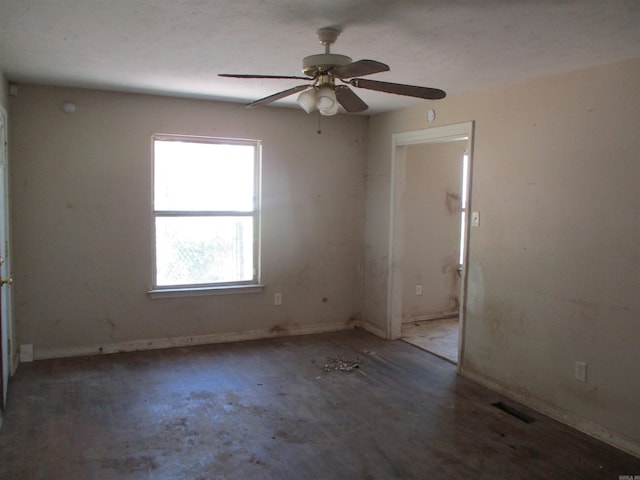 1001 Park St, North Little Rock, AR 72114 - empty room with ceiling fan and baseboards