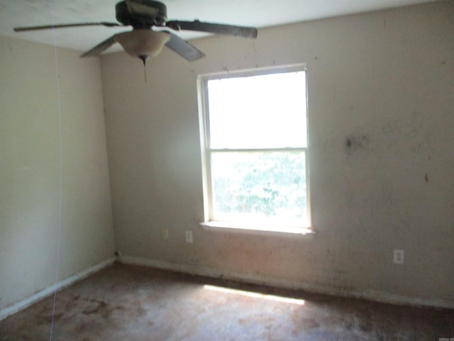 1001 Park St, North Little Rock, AR 72114 - carpeted empty room with a ceiling fan
