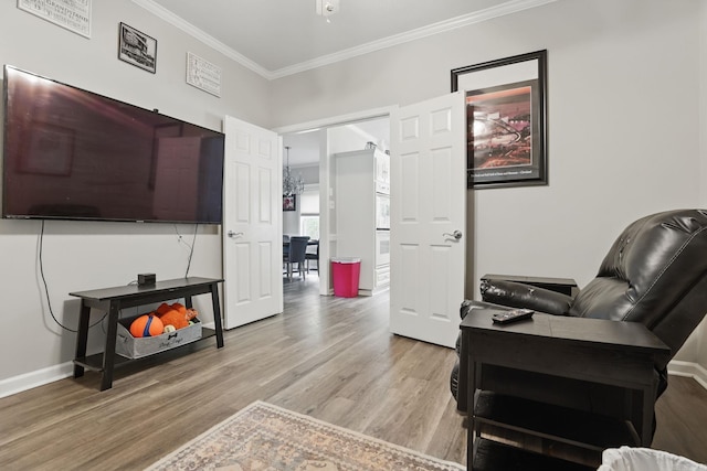 11 Crystal Mountain Ln, Maumelle, AR 72113 - office with ornamental molding, light wood finished floors, and baseboards