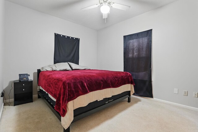 11 Crystal Mountain Ln, Maumelle, AR 72113 - bedroom featuring carpet, baseboards, and a ceiling fan