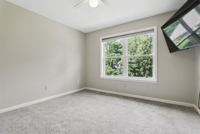 11 Crystal Mountain Ln, Maumelle, AR 72113 - carpeted empty room with baseboards and a ceiling fan