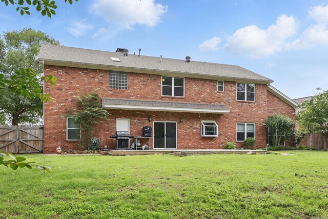 11 Crystal Mountain Ln, Maumelle, AR 72113 - back of house featuring brick siding and a gate