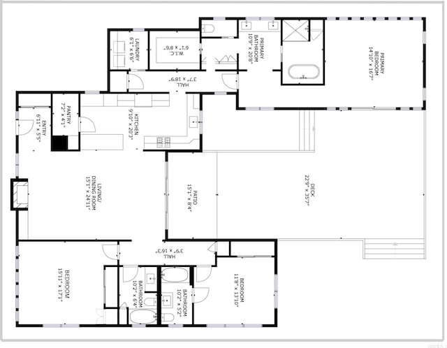 6709 Waverly Dr, Little Rock, AR 72207 - home floor plan
