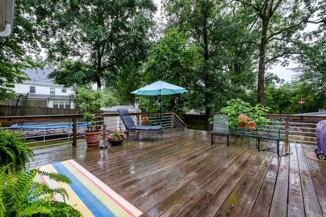 6709 Waverly Dr, Little Rock, AR 72207 - deck with a fenced backyard