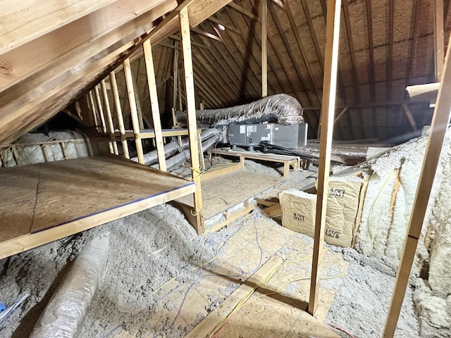 view of attic