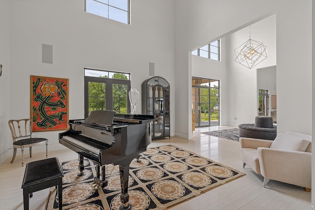 3307 Pruetts Chapel Rd, Paragould, AR 72450 - living area with a high ceiling and baseboards