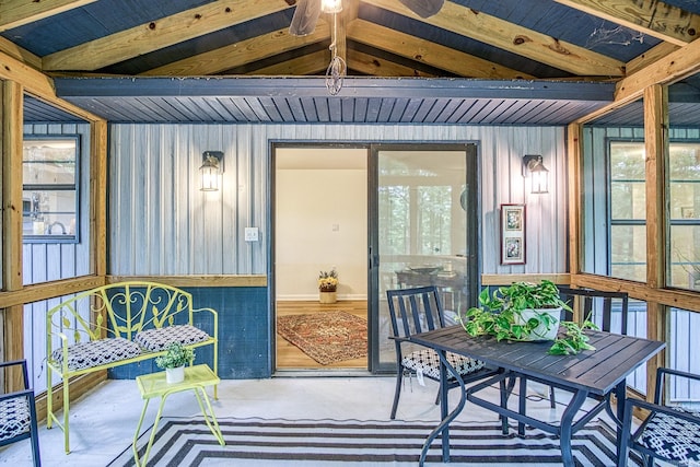 30 Segovia Dr, Hot Springs Village, AR 71909 - sunroom with ceiling fan and healthy amount of natural light