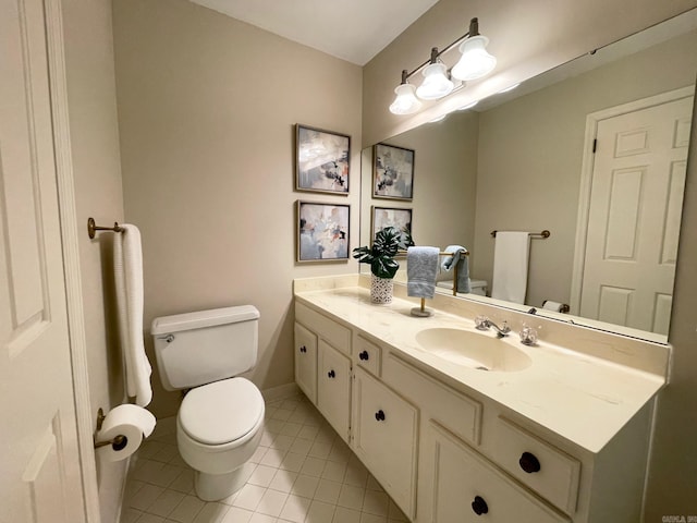 2200 Andover Ct Unit 403, Little Rock, AR 72227 - bathroom with toilet, double vanity, and tile patterned flooring