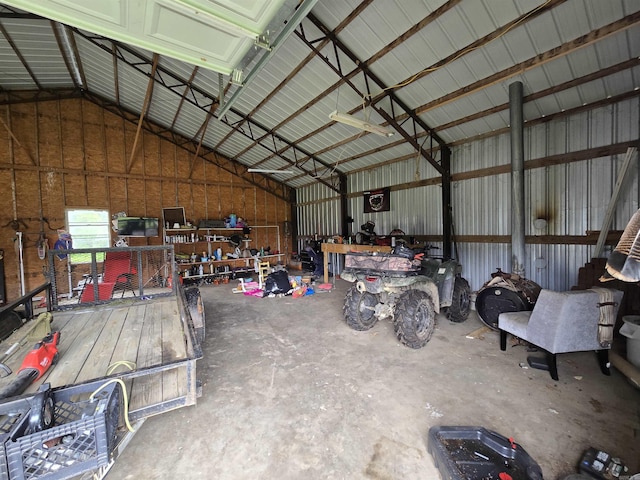 2373 W Rd, Mount Pleasant, AR 72561 - garage with metal wall