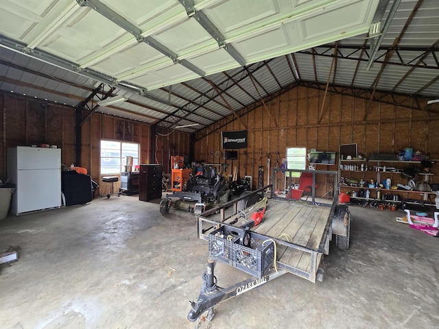 2373 W Rd, Mount Pleasant, AR 72561 - garage with freestanding refrigerator