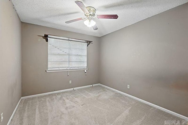 3 Kordsmeier Ct, Little Rock, AR 72205 - unfurnished room with carpet floors, ceiling fan, baseboards, and a textured ceiling
