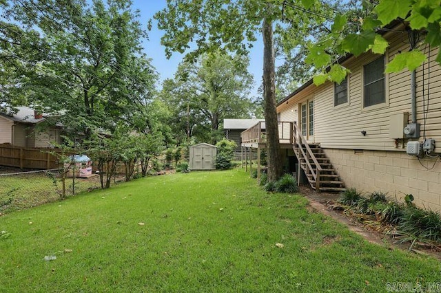 3 Kordsmeier Ct, Little Rock, AR 72205 - view of yard with stairway and a deck
