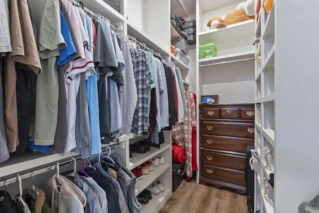 152 Clayboy Dr, Austin, AR 72007 - walk in closet with wood finished floors