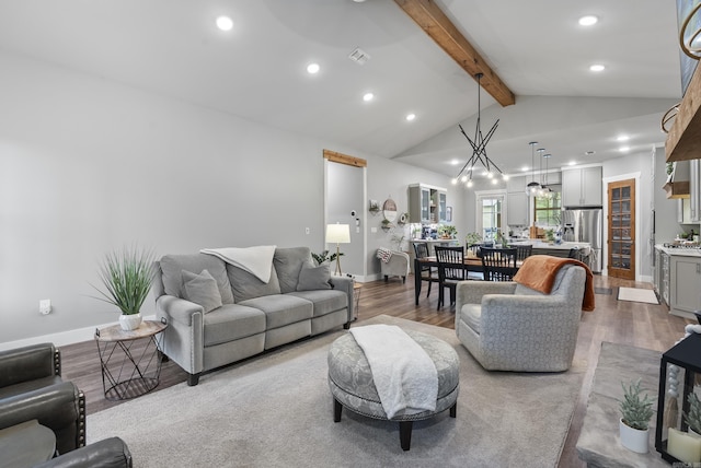 152 Clayboy Dr, Austin, AR 72007 - living room featuring wood finished floors, recessed lighting, and baseboards