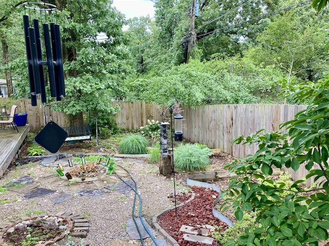 4613 Crestline Dr, North Little Rock, AR 72116 - view of yard featuring a deck