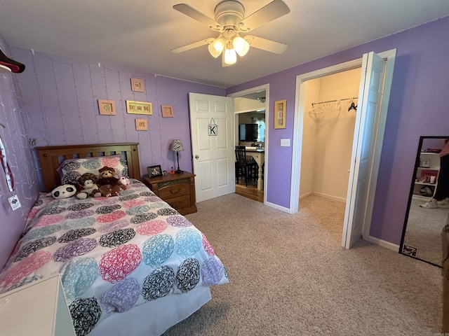 507 E Bruce St, Piggott, AR 72454 - bedroom featuring carpet floors, ceiling fan, and a closet