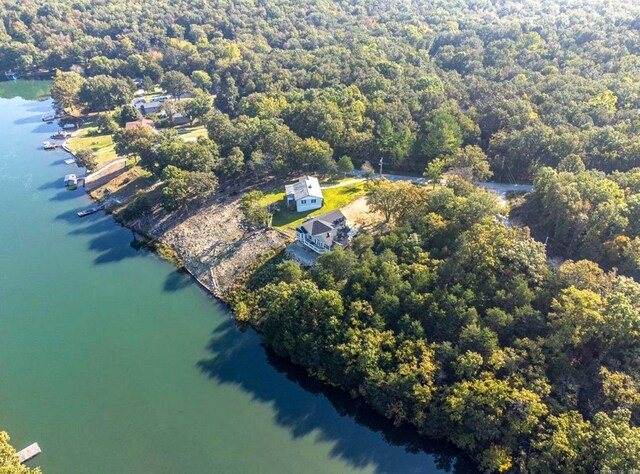 87 Wyandotte Dr, Cherokee Village, AR 72529 - bird's eye view of a large body of water and a heavily wooded area