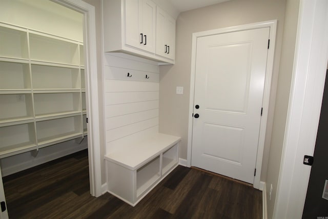 308 N Arch St, Sheridan, AR 72150 - mudroom featuring dark wood-type flooring and baseboards