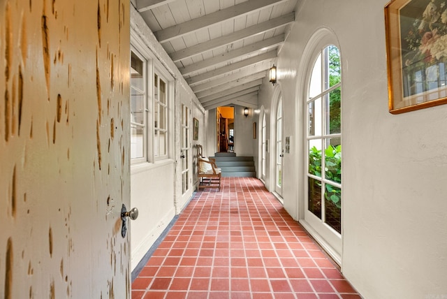 1729 N Spruce, Little Rock, AR 72207 - hall featuring wooden ceiling