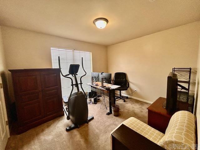 19 Britts Ln, Little Rock, AR 72209 - home office featuring carpet floors and baseboards