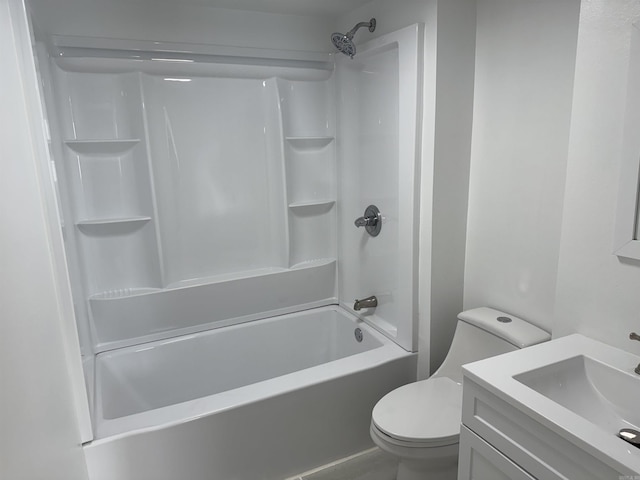 810 N Pear St, Searcy, AR 72143 - bathroom featuring toilet, vanity, and  shower combination