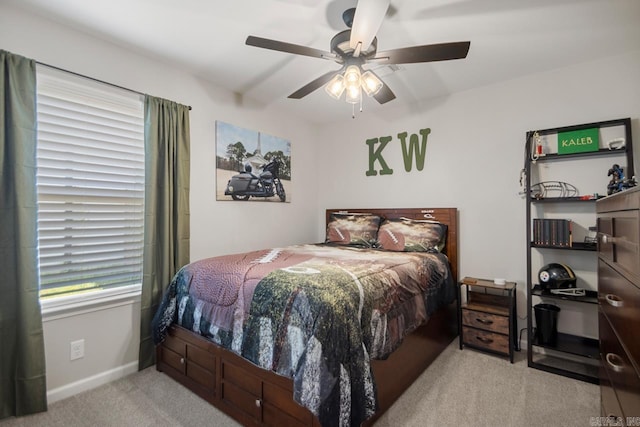 1449 Woolridge Dr, Benton, AR 72019 - carpeted bedroom featuring baseboards and ceiling fan