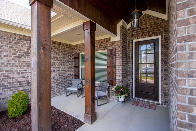 1449 Woolridge Dr, Benton, AR 72019 - property entrance featuring brick siding and a porch