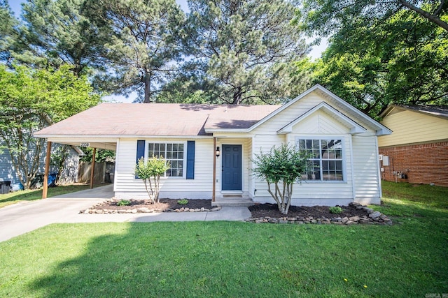 2330 Tyler St, Conway, AR 72034 - ranch-style house featuring driveway and an attached carport